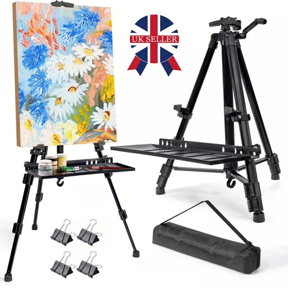 Adjustable Art Easel Stand 51-155cm Folding Tripod for Painting Drawing with Carry Bag view 2