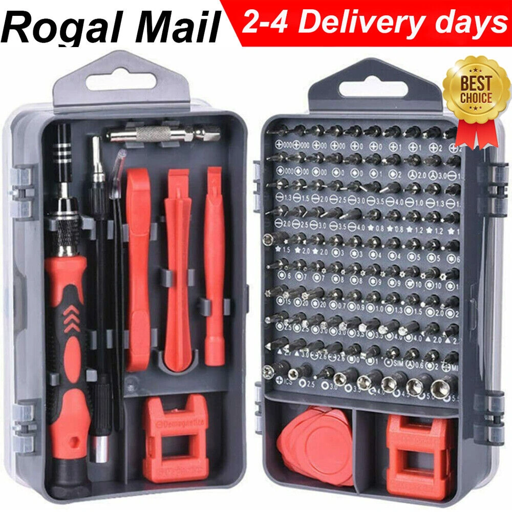 122 in 1 Magnetic Precision Screwdriver Set for PC Phone Electronics Repair Tool Kit