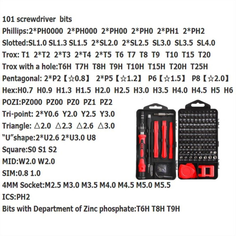 122 in 1 Magnetic Precision Screwdriver Set for PC Phone Electronics Repair Tool Kit view 2