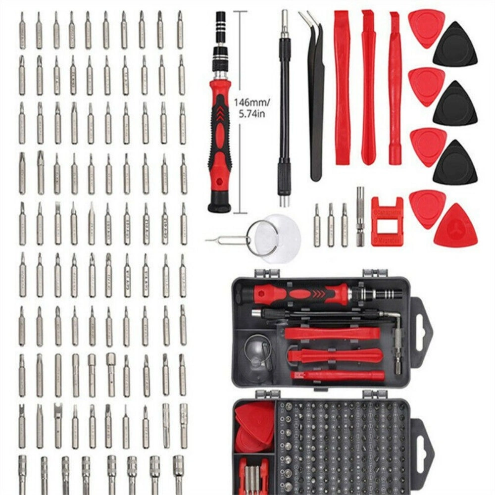 122 in 1 Magnetic Precision Screwdriver Set for PC Phone Electronics Repair Tool Kit view 3