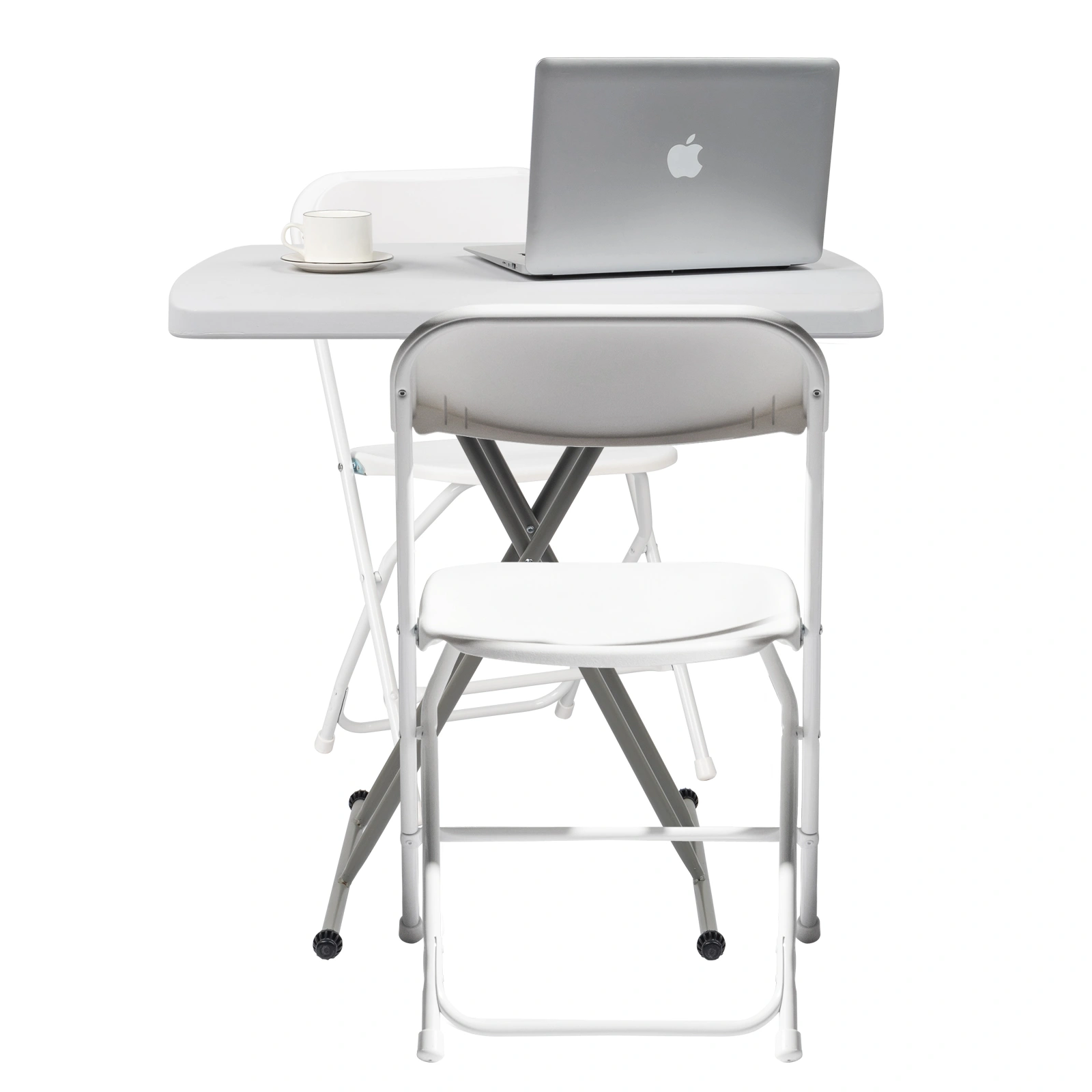 76*50*70.5cm Liftable Garden Plastic Table White view 10