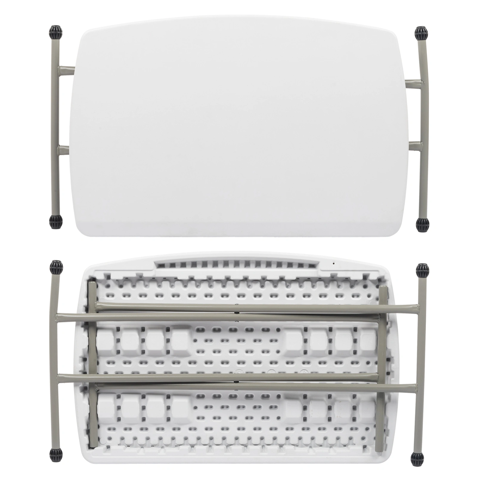 76*50*70.5cm Liftable Garden Plastic Table White view 34
