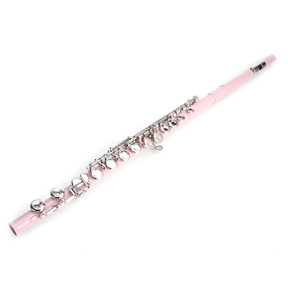 Cupronickel C 16 Closed Holes Concert Band Flute Pink view 11