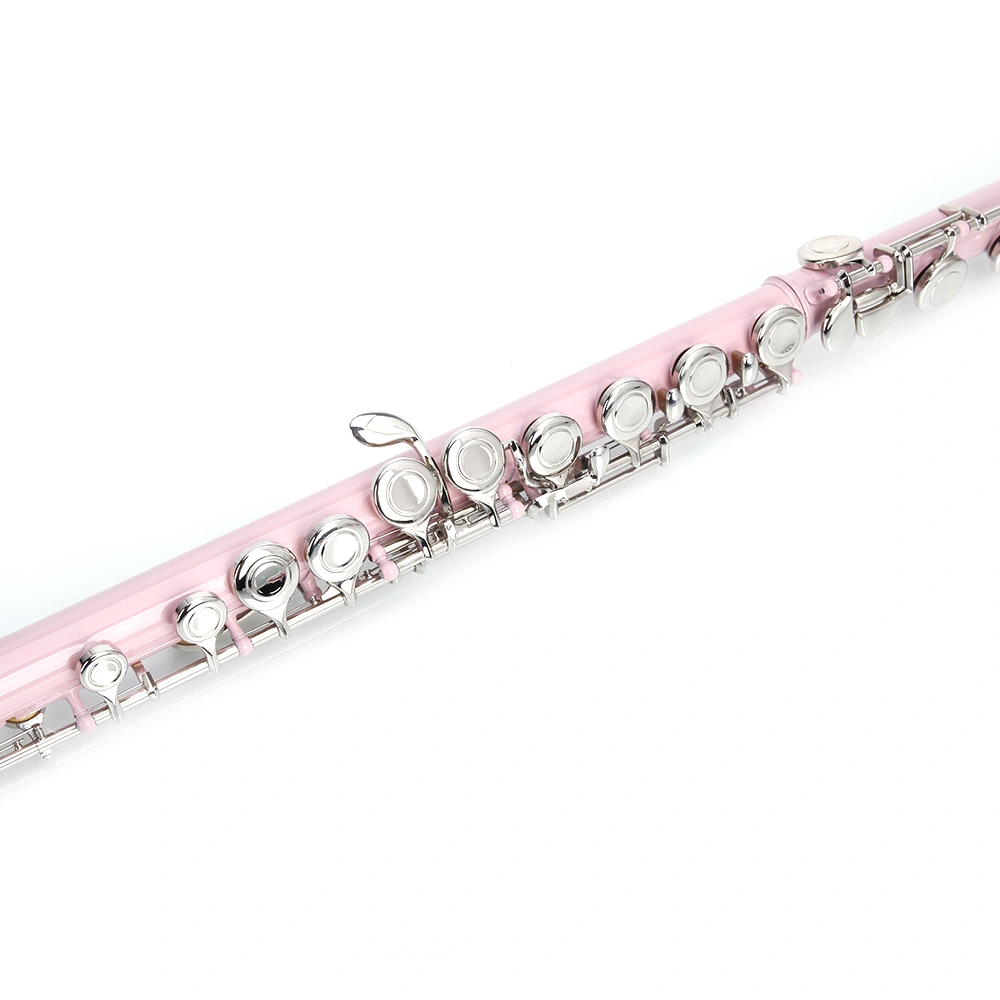 Cupronickel C 16 Closed Holes Concert Band Flute Pink view 16