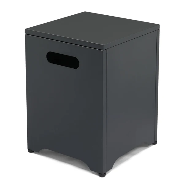 41*41*53.5cm Square Black Gas Storage Garden Iron Side Table view 3
