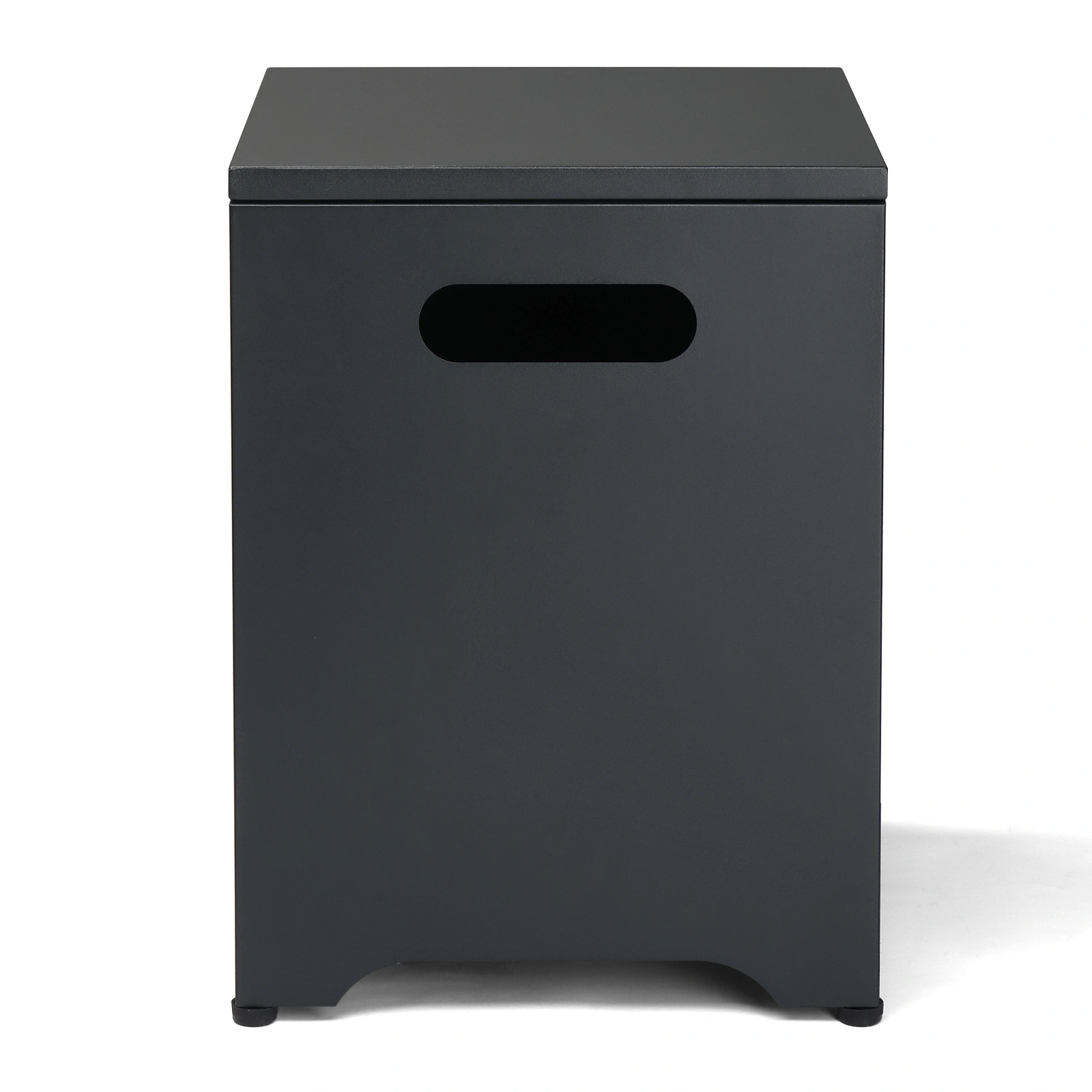 41*41*53.5cm Square Black Gas Storage Garden Iron Side Table