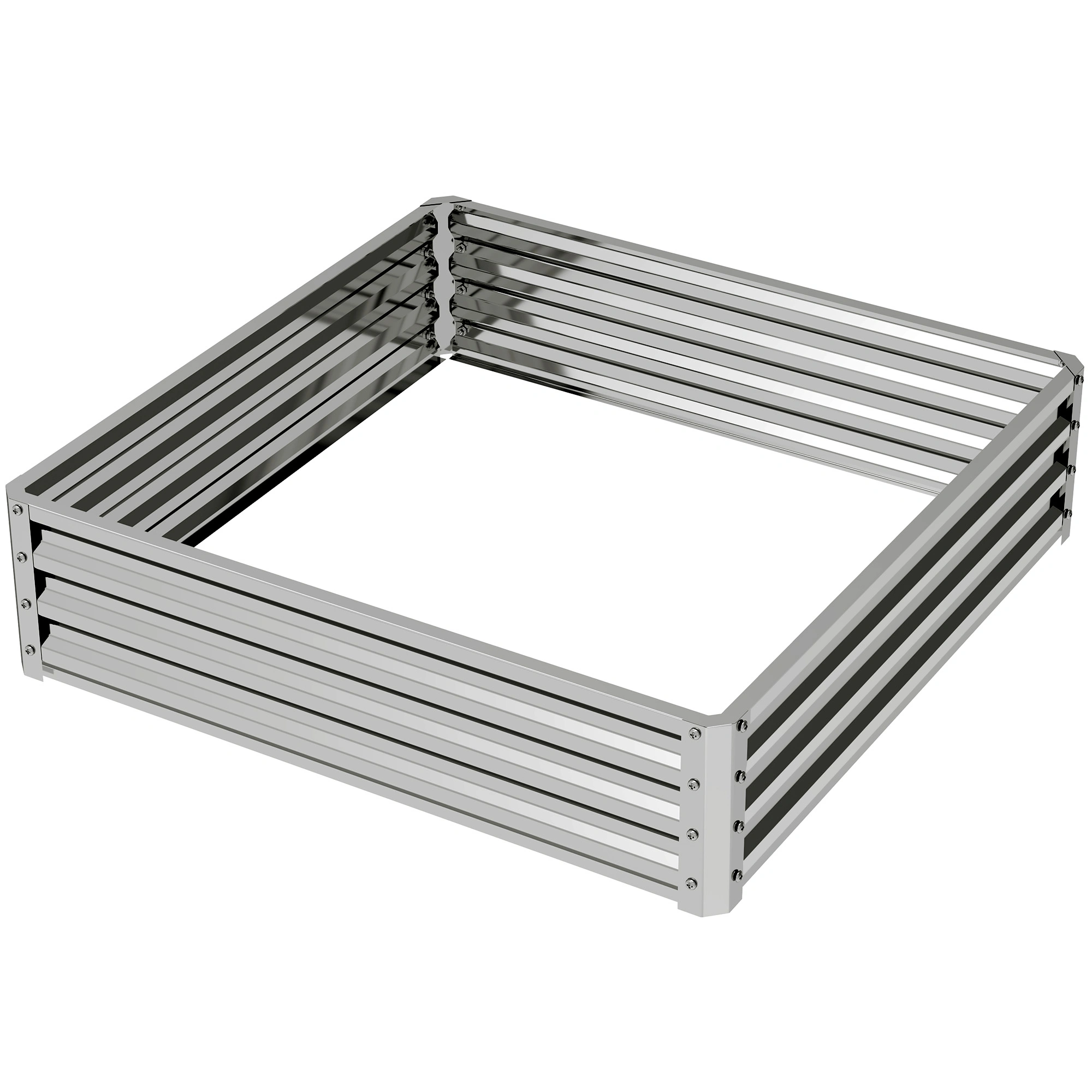 Outdoor Garden Bed Raised Flower Bed Planter Box with Drainage for Vegetables Herbs Flowers view 2