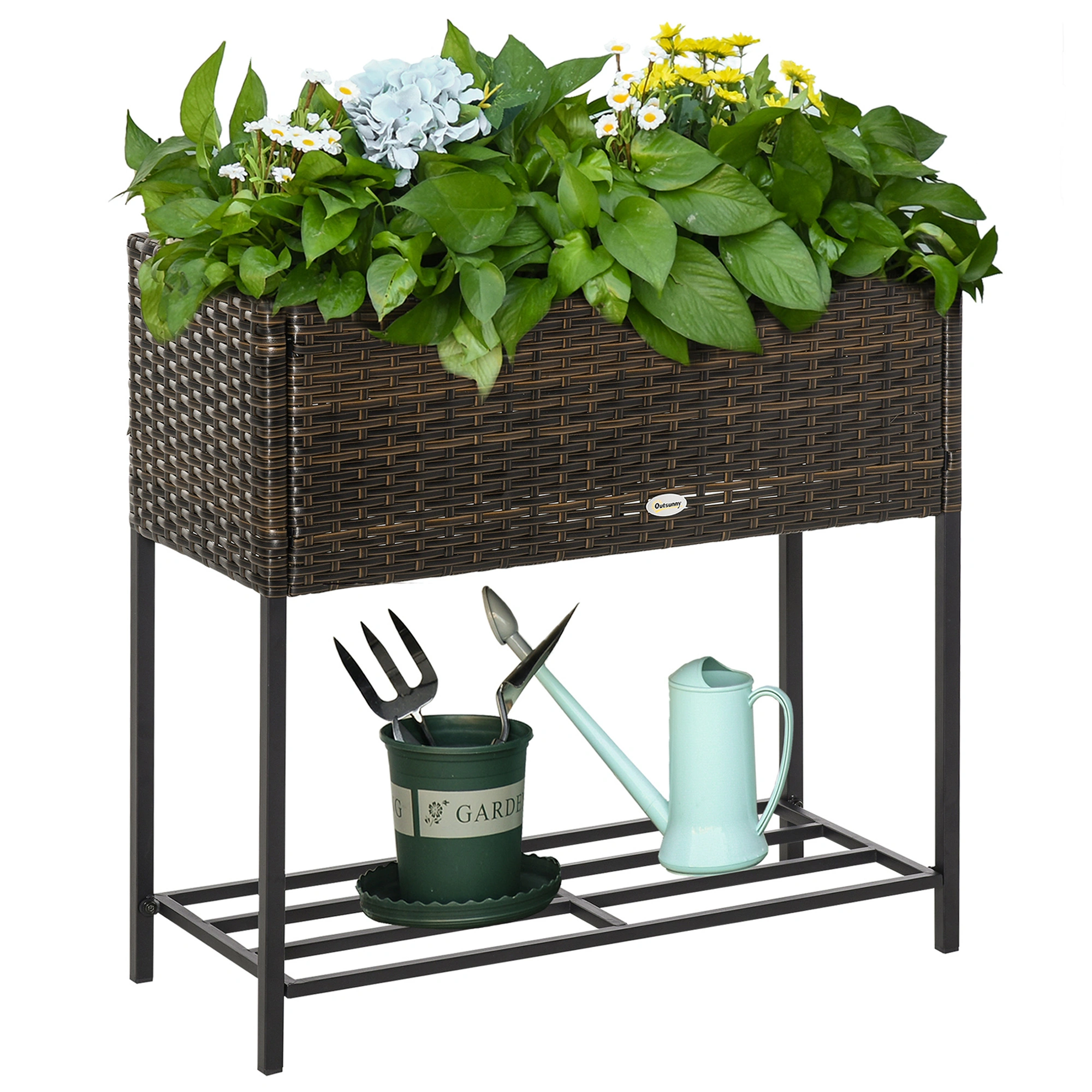 Raised Garden Bed Kit - Easy Assembly Outdoor Planter Box for Flowers Vegetables Herbs view 3