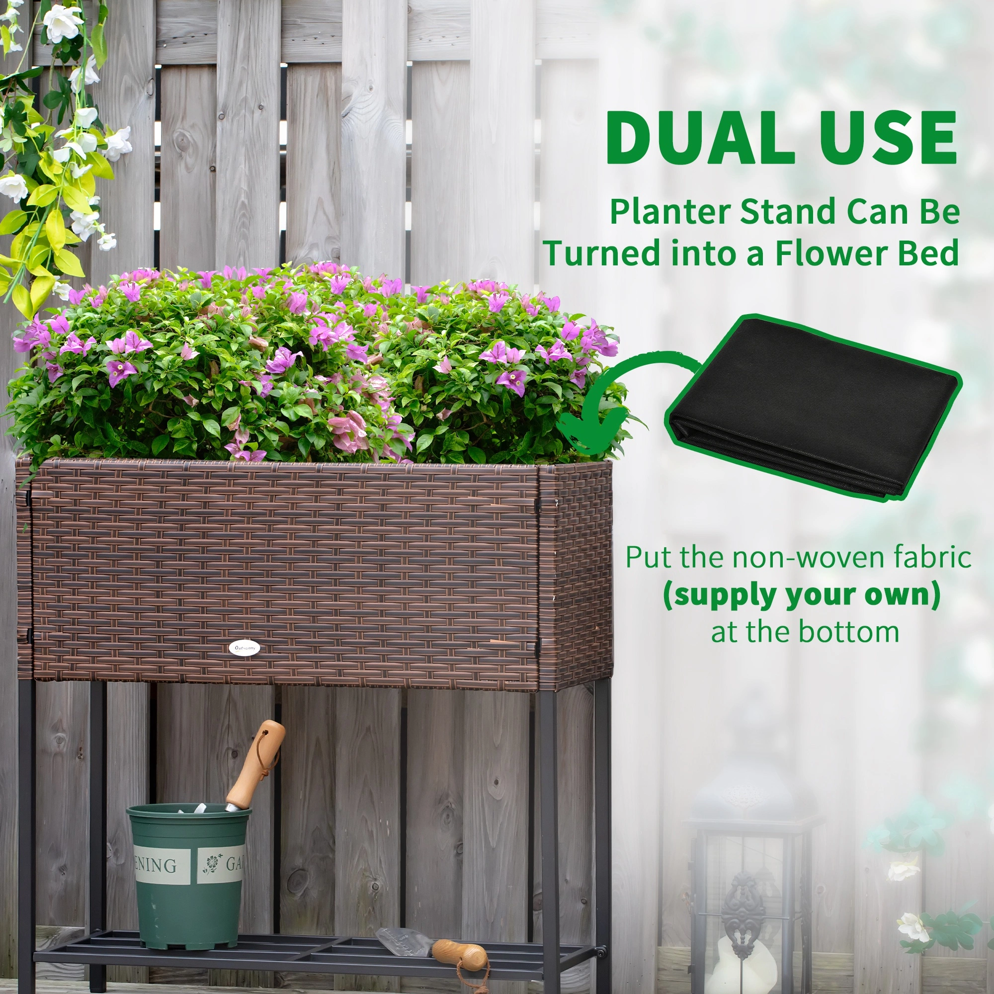 Raised Garden Bed Kit - Easy Assembly Outdoor Planter Box for Flowers Vegetables Herbs view 7
