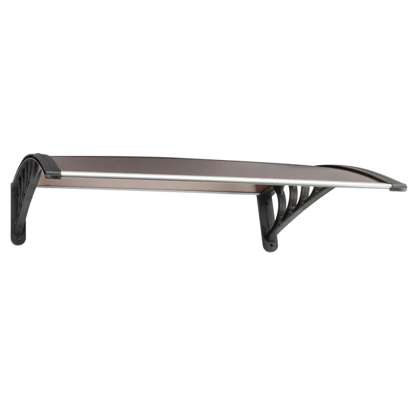 40*38in Household Application Door & Window Rain Cover Eaves Brown Board & Black Holder view 5