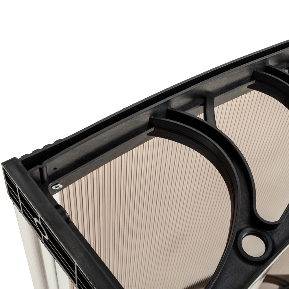 40*38in Household Application Door & Window Rain Cover Eaves Brown Board & Black Holder view 14