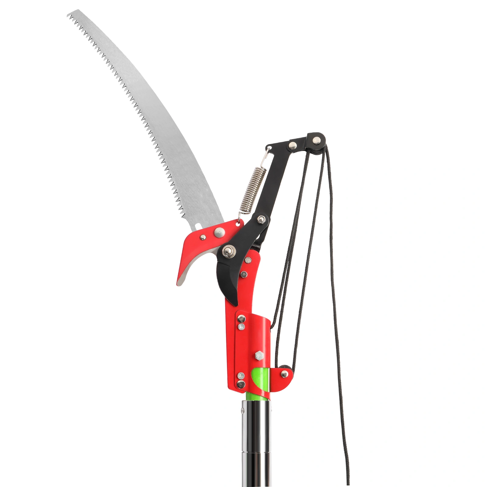 26ft Manual Pole Saw, Lightweight Tree Trimmers Long Handle Pruner Set, Sharp Steel Blade and Scissors Pole Saw for Trimming Palm, Pear Tree, Fir Tree, Other High Trees and Shrubs view 11