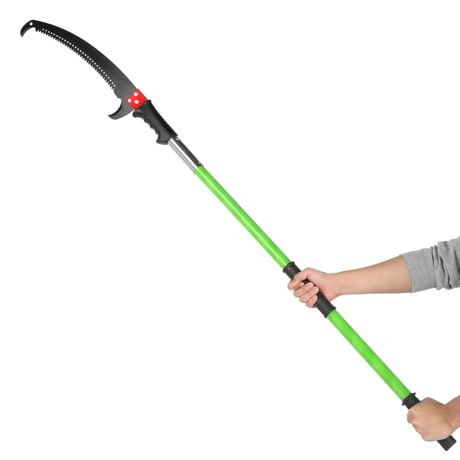 26ft Manual Pole Saw, Lightweight Tree Trimmers Long Handle Pruner Set, Sharp Steel Blade and Scissors Pole Saw for Trimming Palm, Pear Tree, Fir Tree, Other High Trees and Shrubs view 18