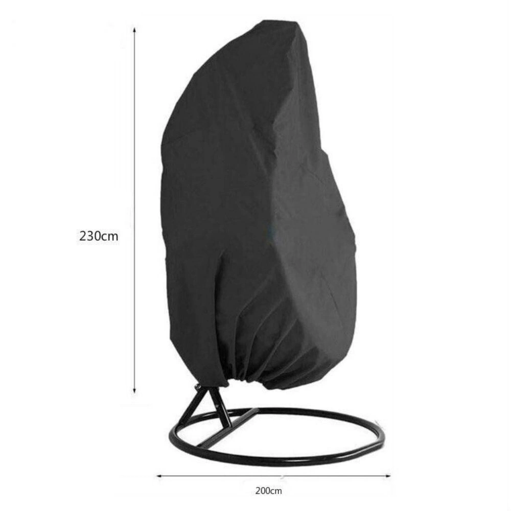 Waterproof Double Egg Chair Cover, Outdoor Rattan Hanging Swing Hammock Protector Cover view 2