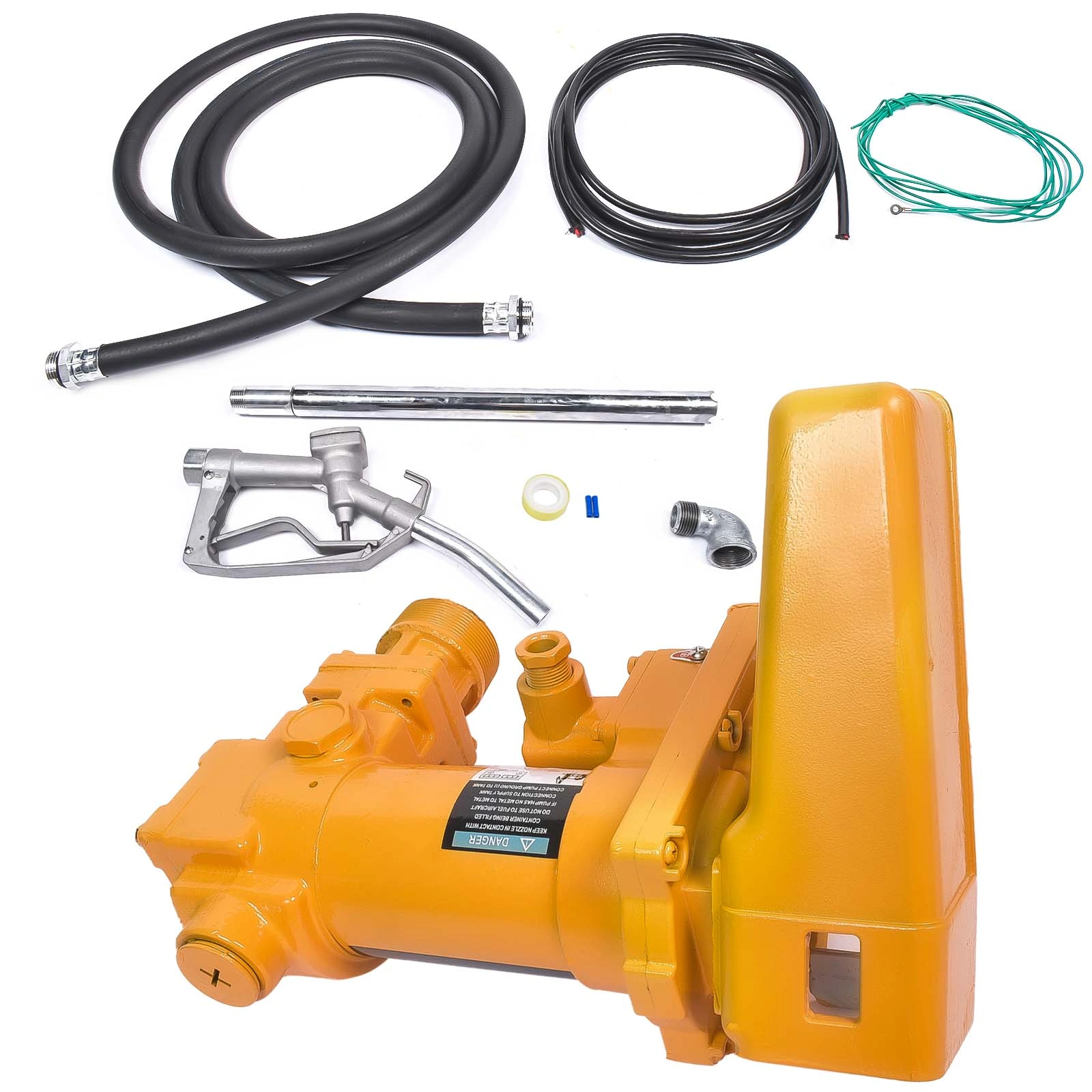 20 GPM 12V Electric Fuel Transfer Pump with Nozzle Kit for Gasoline & Diesel - Portable Fuel Transfer Pump view 6