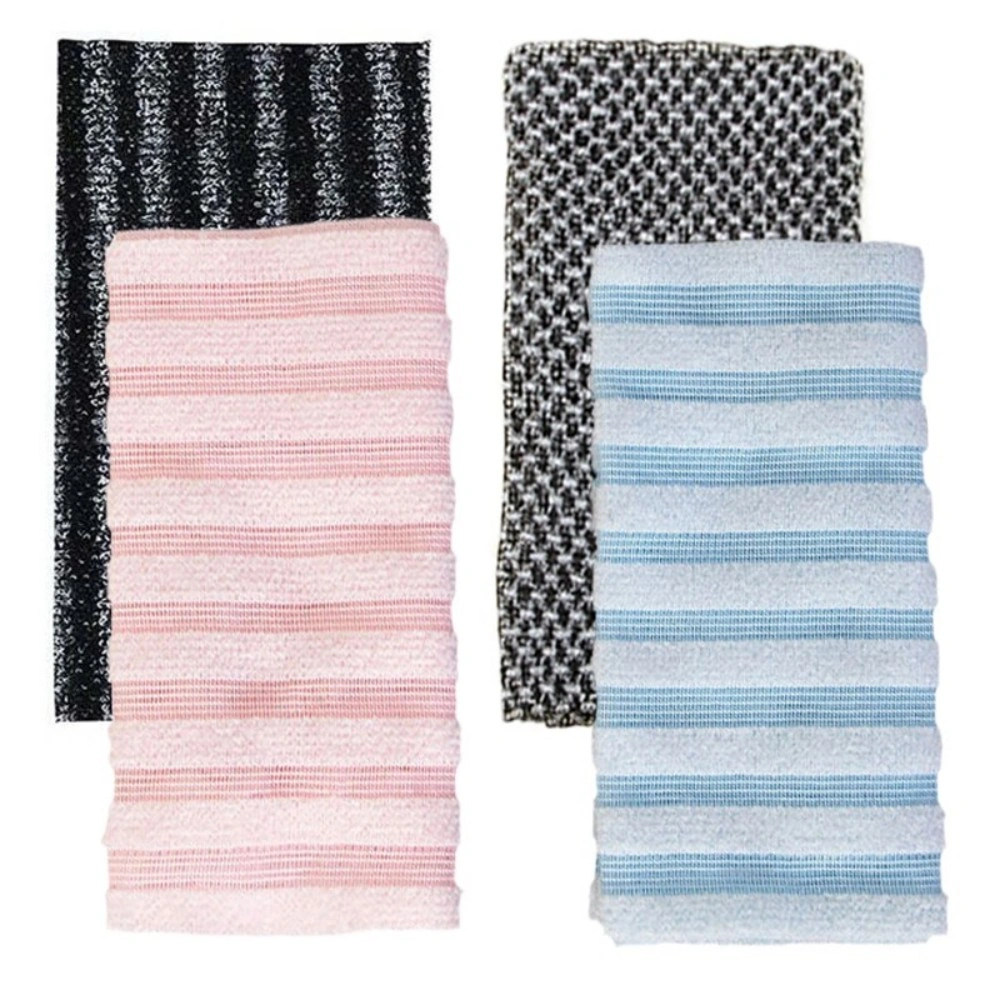 4PCS Blissal Exfoliating Shower Scrubber Towel, Reusable Body Washing Bath Towel view 3