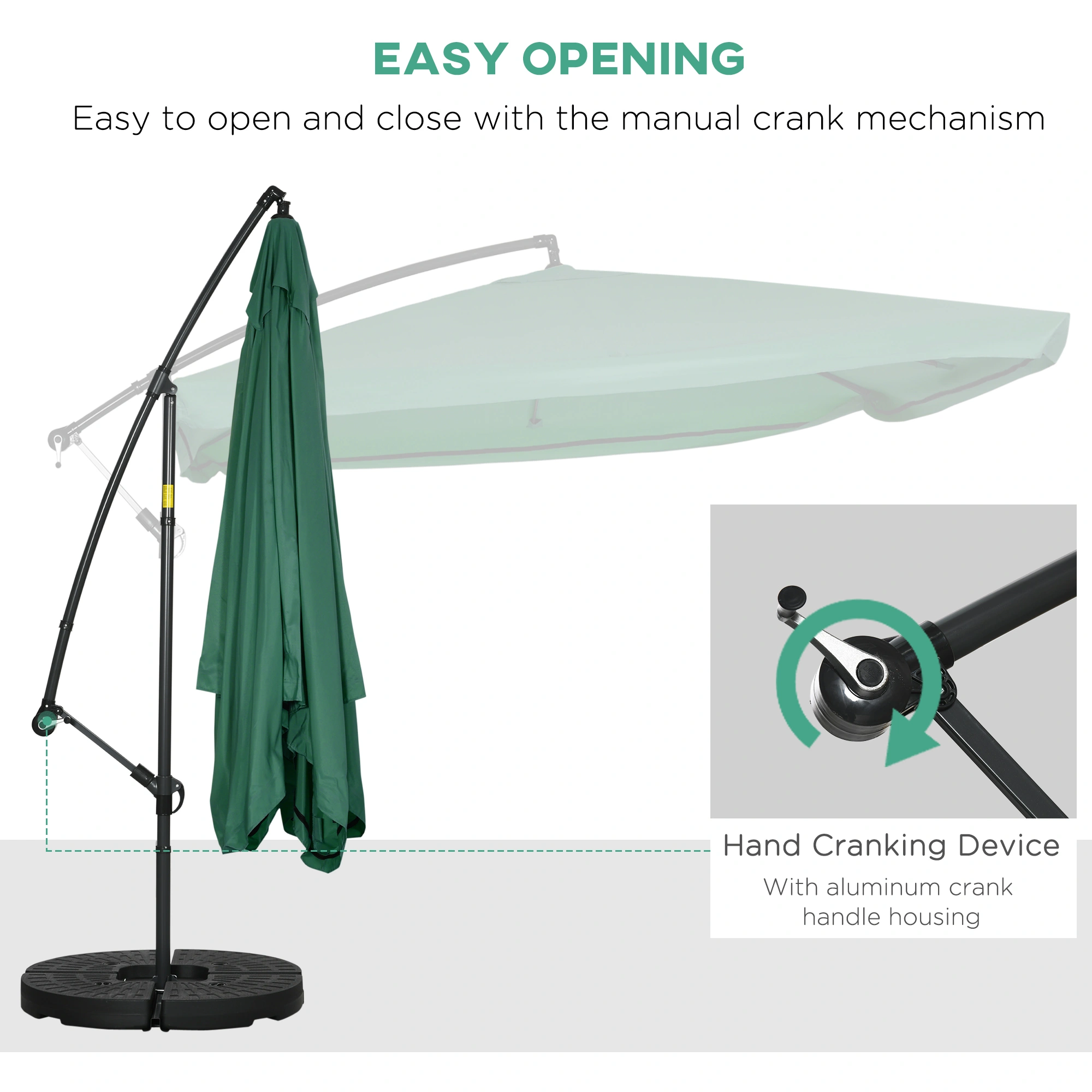 Wall Mounted Umbrella Holder - Heavy Duty Wall Mount Stand for Rain & Golf Umbrellas, Space Saving Hooks for Entryway, Hallway, Mudroom view 3