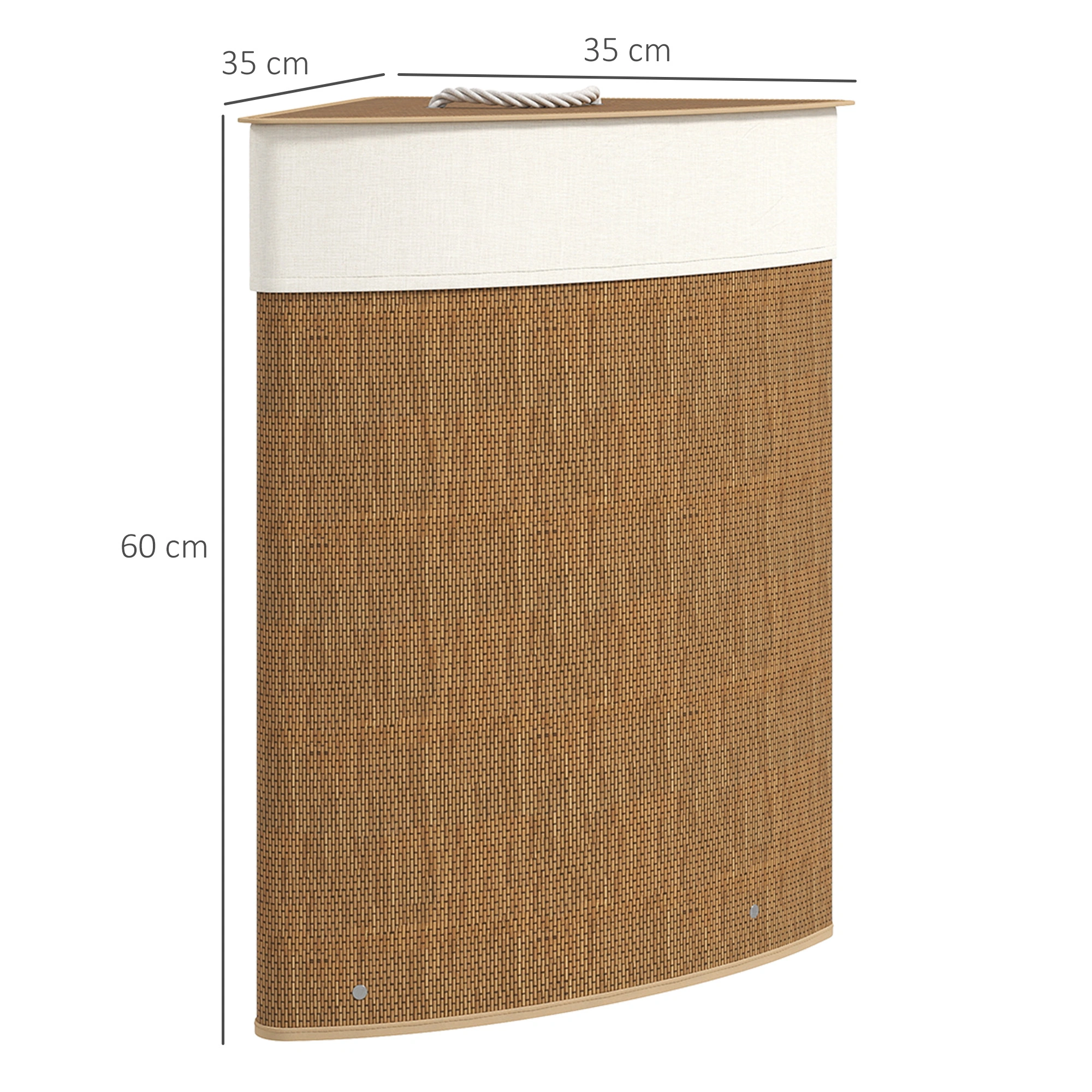 Laundry Hamper Cabinet - Folding Storage Cabinet with Doors, Space-Saving Organizer view 2