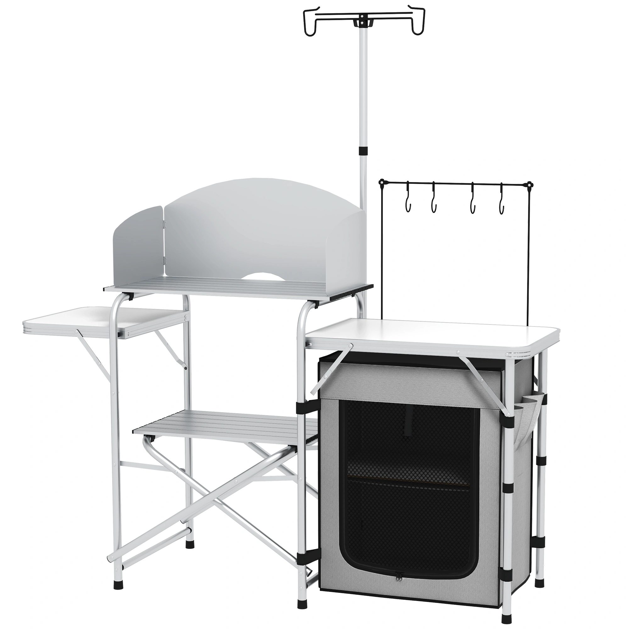 Portable Folding Camping Table Aluminum Outdoor Picnic Table Lightweight Portable for Travel