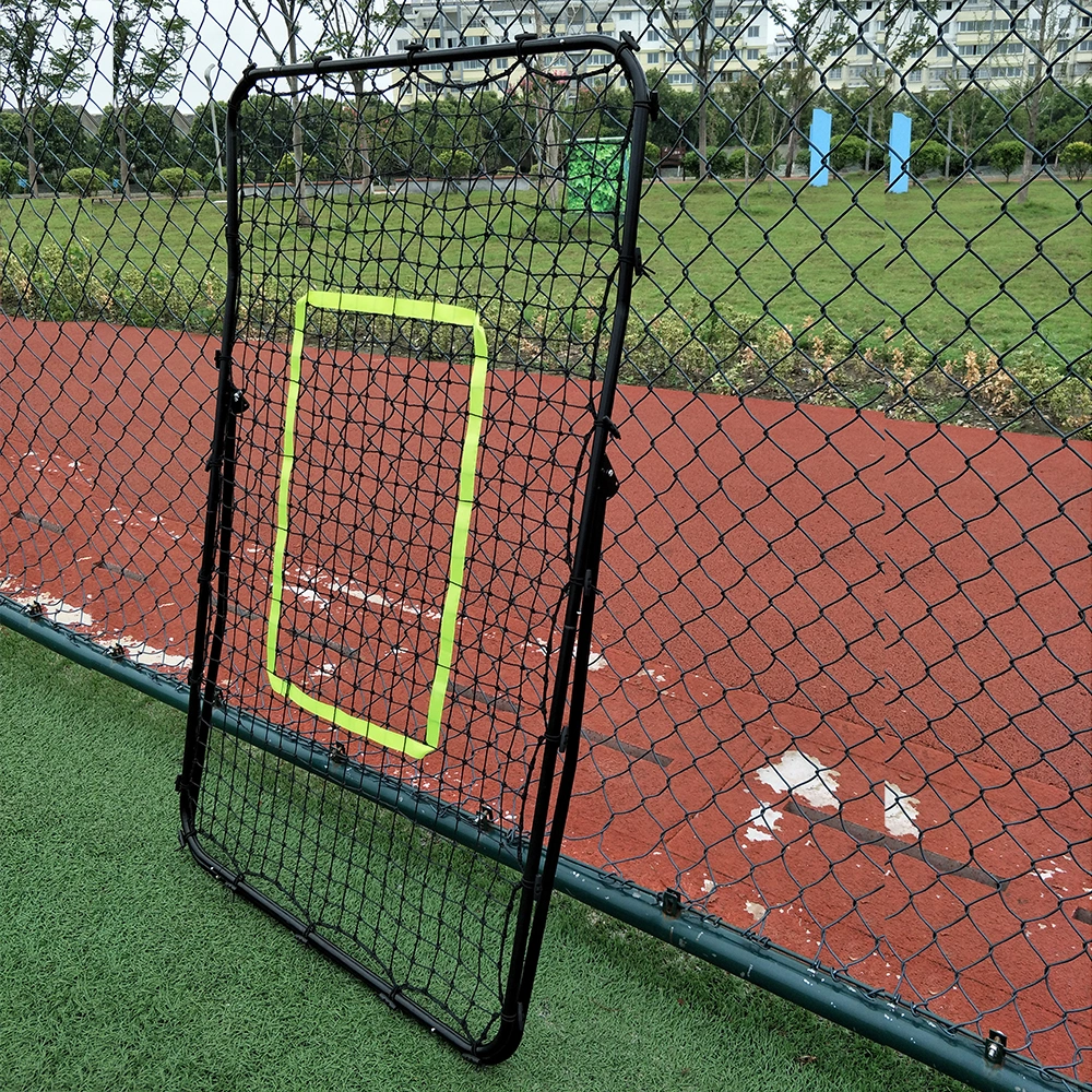 Professional Galvanized Steel Pipe Rebound Soccer/Baseball Goal Black view 7