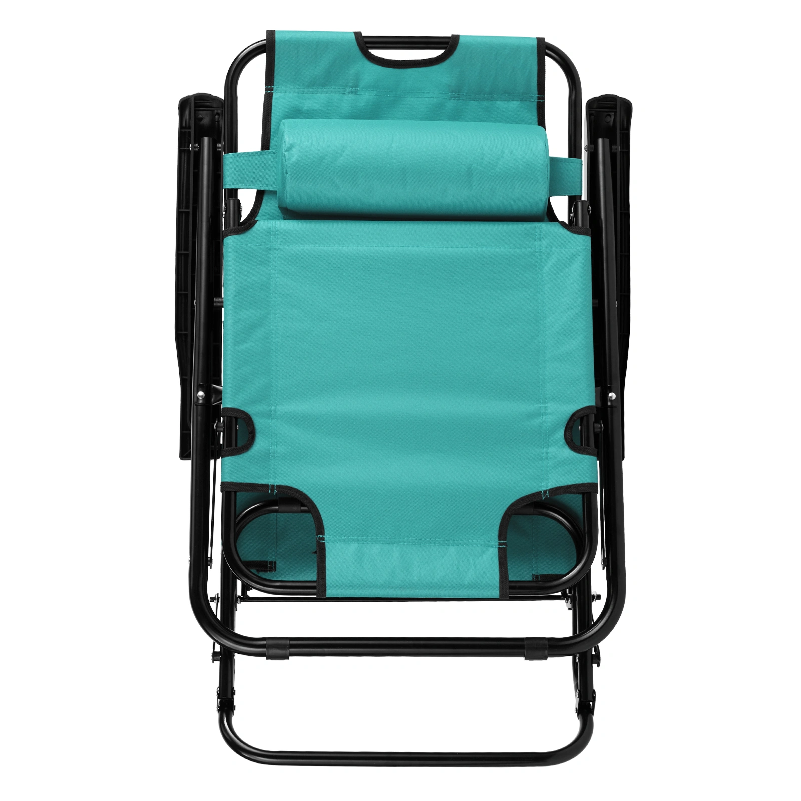 Portable Dual Purposes Extendable Folding Reclining Chair Green view 7