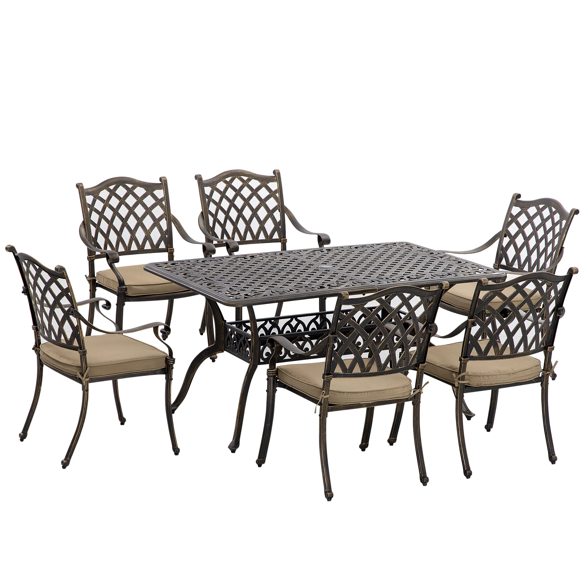 Garden Rocker Chair Outdoor Patio Chair - Weatherproof Wicker Rocking Chair w/ Thick Cushion