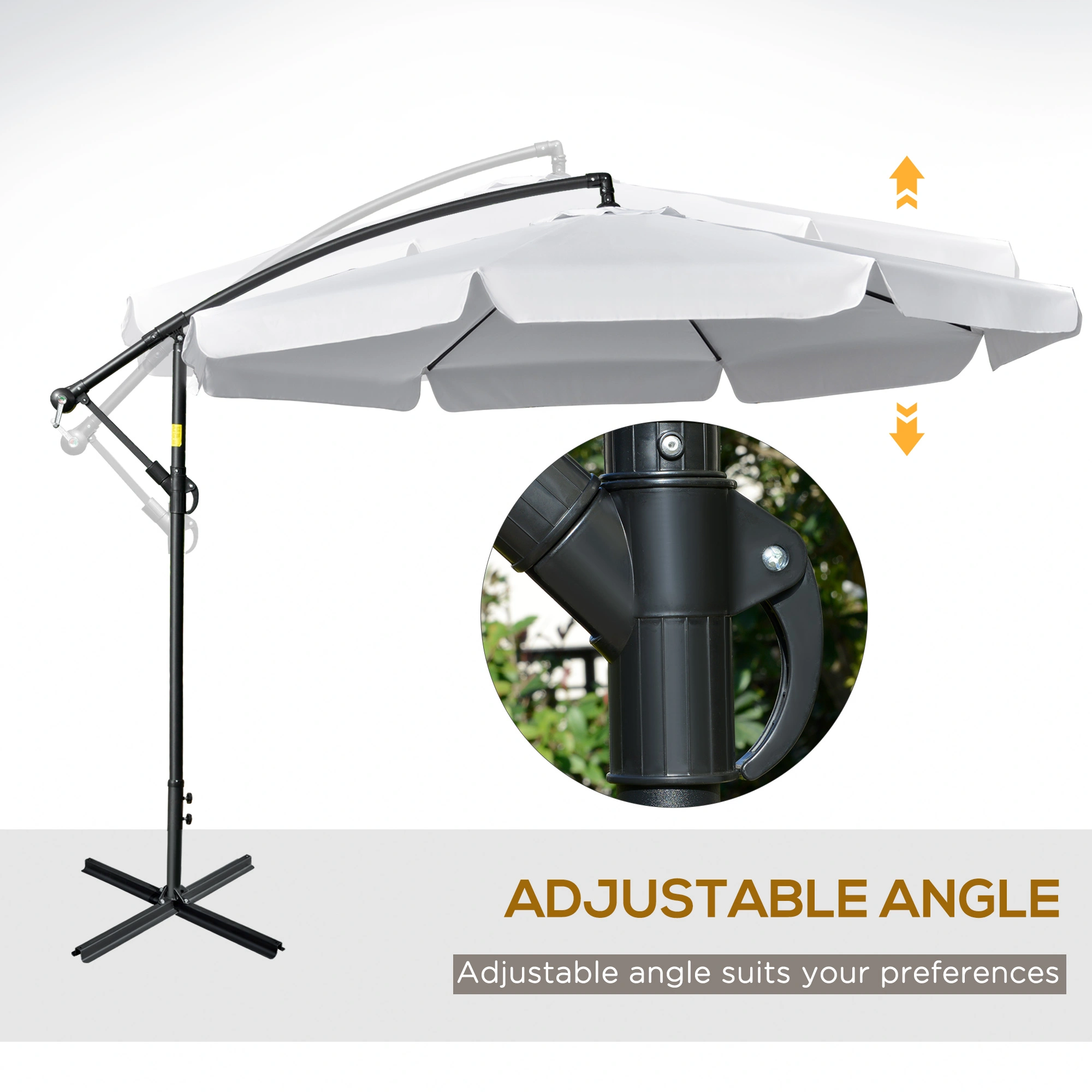 Wall Mounted Umbrella Holder - Premium Rain Umbrella Stand, Sturdy Wall Mount Organizer for Garden, Deck and Balcony view 3