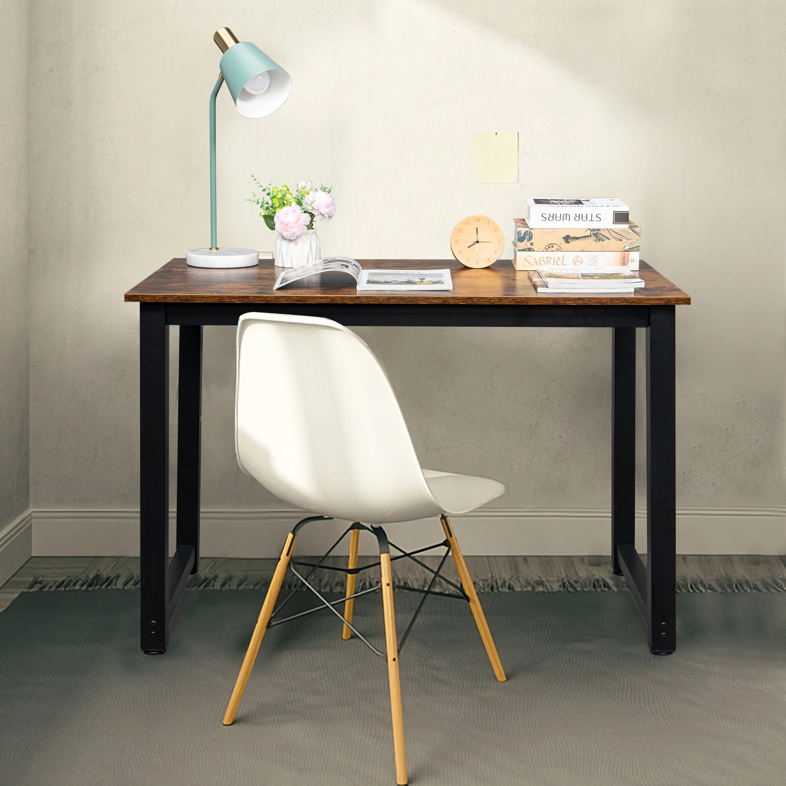 110cm Decent High Strength Wooden Computer Desk Oak view 20