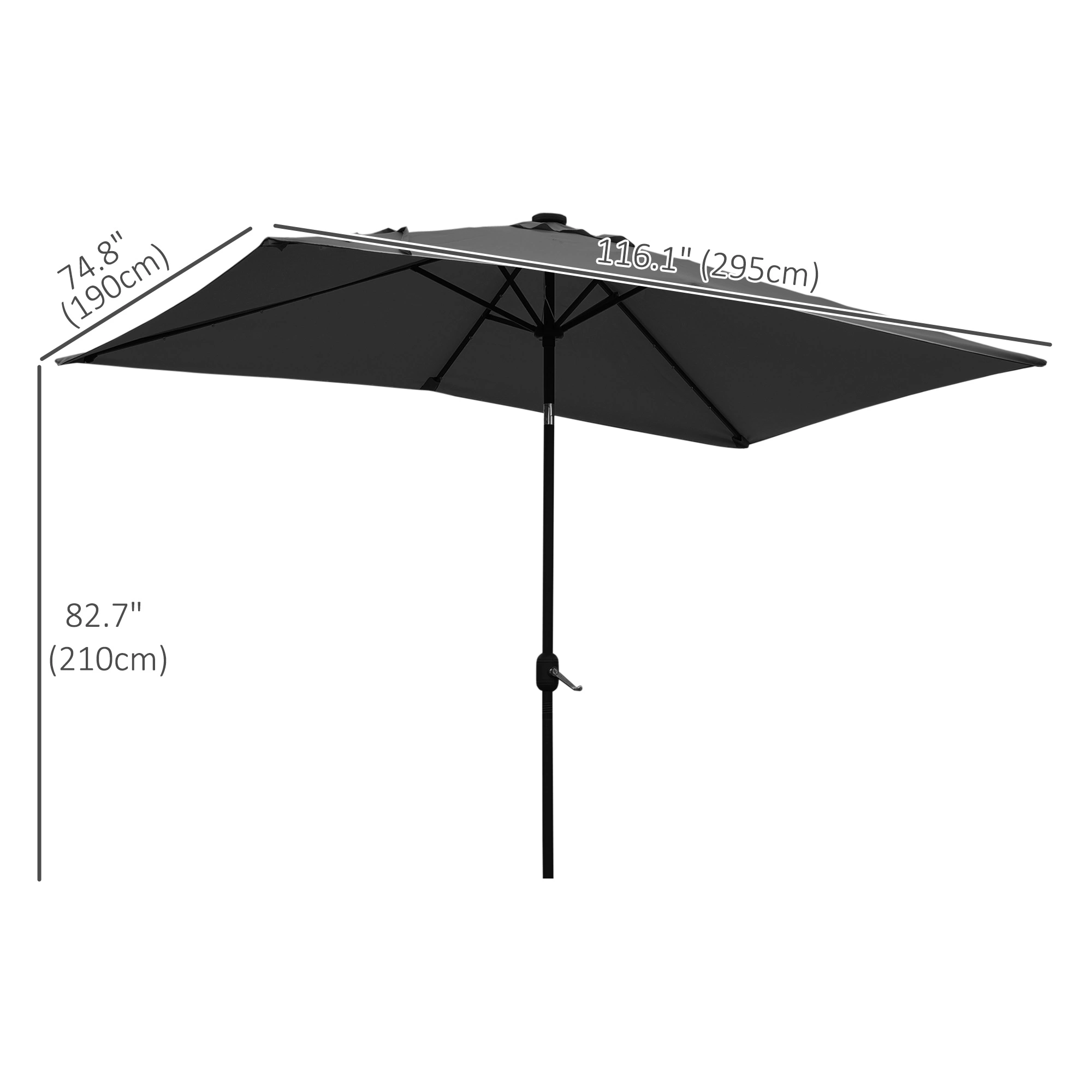 Outdoor Beach Umbrella Sun Shade Canopy with UV Protection Portable Portable Garden Patio Umbrella for Beach Camping Outdoor Use view 2