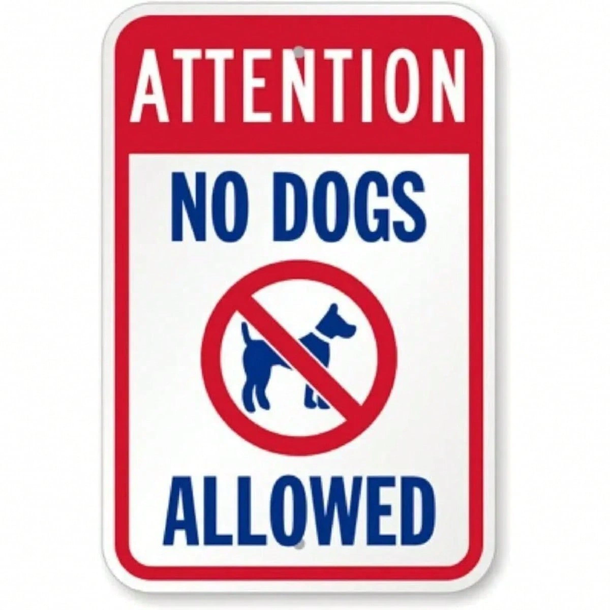 Dogs Not Allowed Sign - Durable Metal Outdoor Yard Sign | No Pets Welcome Plaque