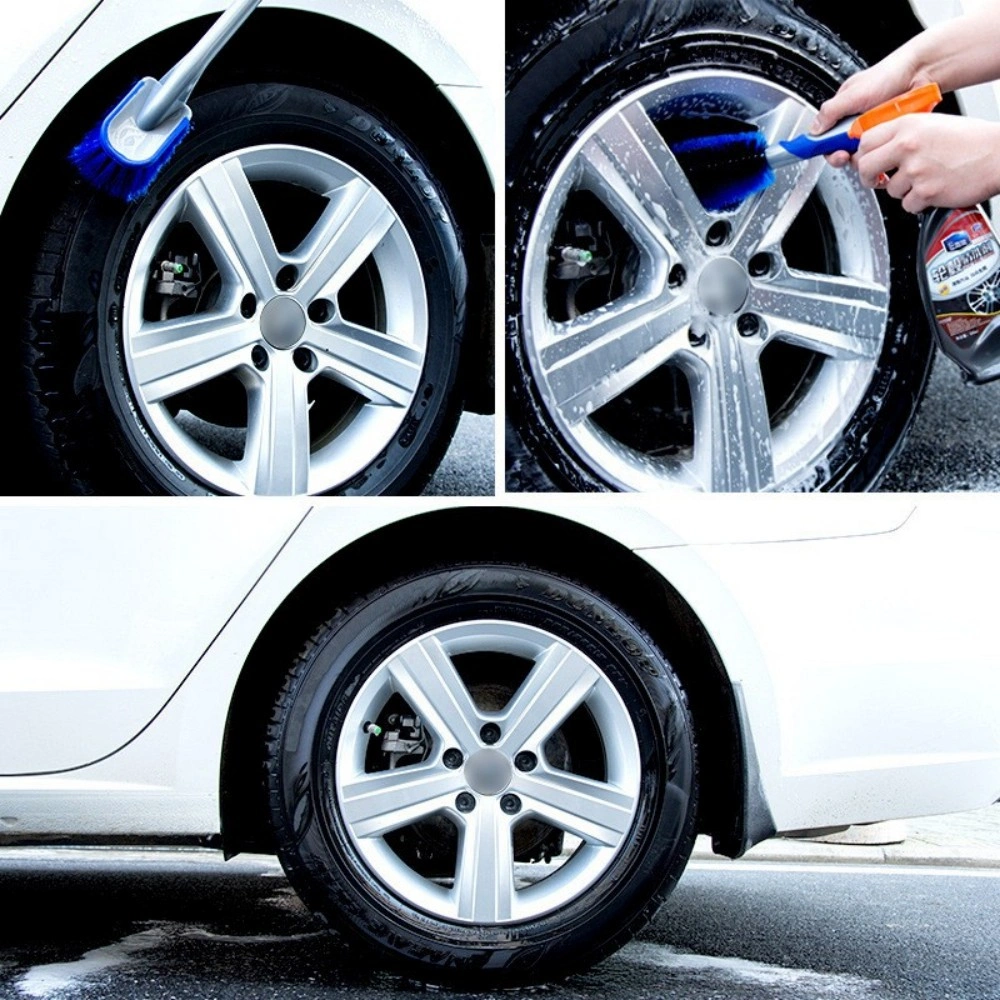 3X Bristle Cleaner Car Alloy Wheel Cleaning Brushes Tool Tire Washing Clean Soft view 4