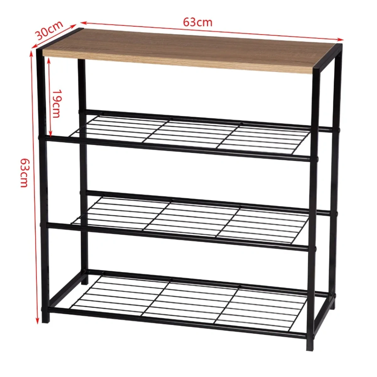 Modern Shoe Storage Cabinet with Doors | Compact Entryway Shoe Rack Organizer view 2