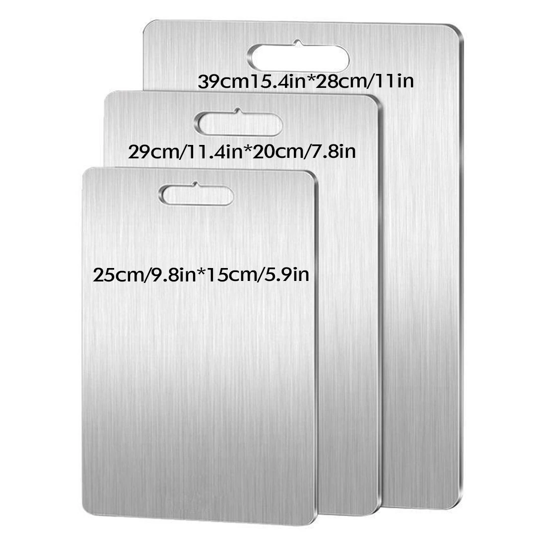 3 Pcs Titanium Cutting Board Double Sided Chopping Board for Kitchen view 4