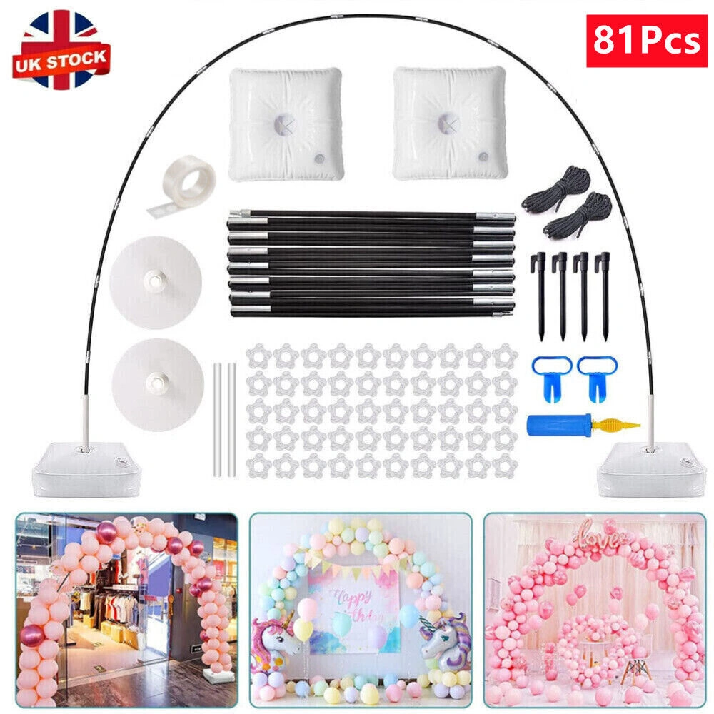 Balloon Arch Kits with Column Frame - Adjustable Arch Stand for Wedding Party Decoration, DIY Garland Setup Kit view 2