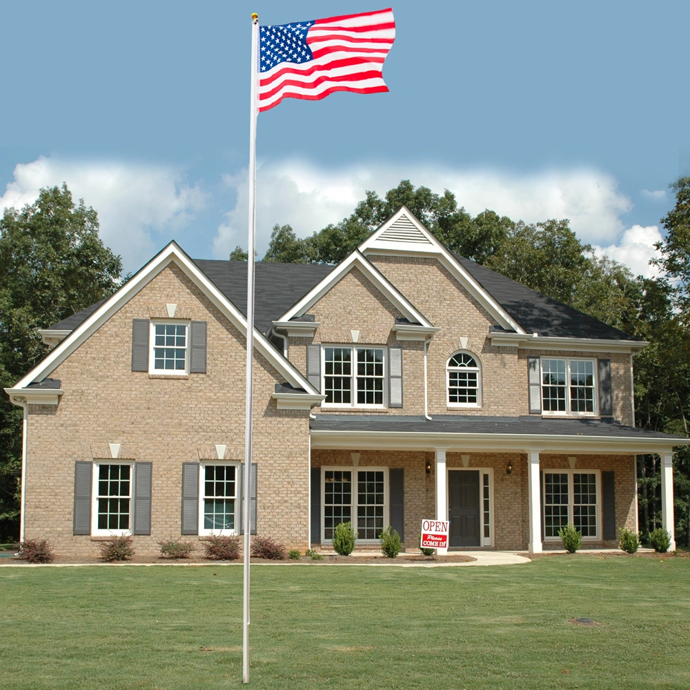 25ft Solemn Outdoor Decoration Sectional Halyard Pole US America Flag Flagpole Kit view 13