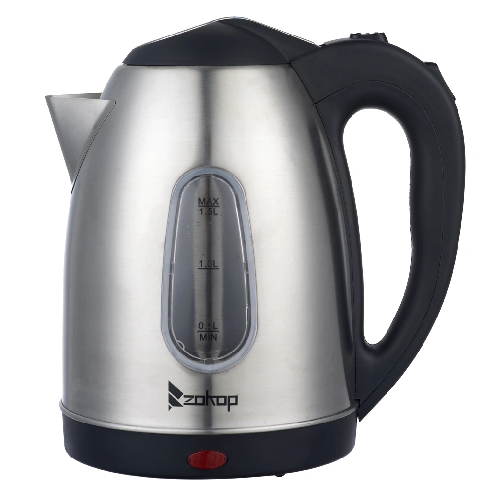 HD-1802S 220V 2000W Electric Kettle, 1.5L Stainless Steel Water Boiler with Visible Water Window, Fast Boiling
