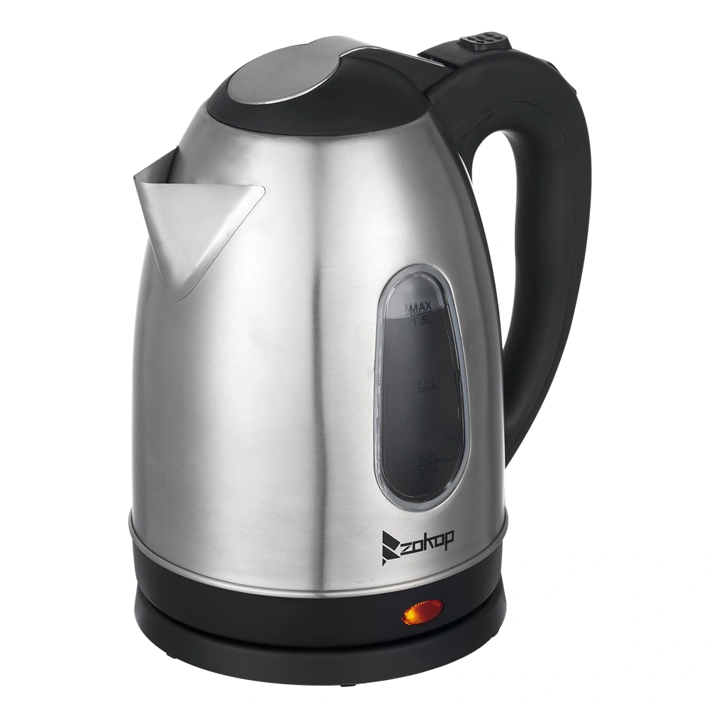 HD-1802S 220V 2000W Electric Kettle, 1.5L Stainless Steel Water Boiler with Visible Water Window, Fast Boiling view 2