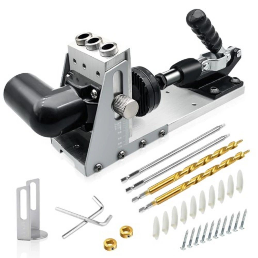 Pocket Hole Jig Kit 12-33MM Drill Guide - Woodworking Carpentry Tool for Wood Jigs view 3