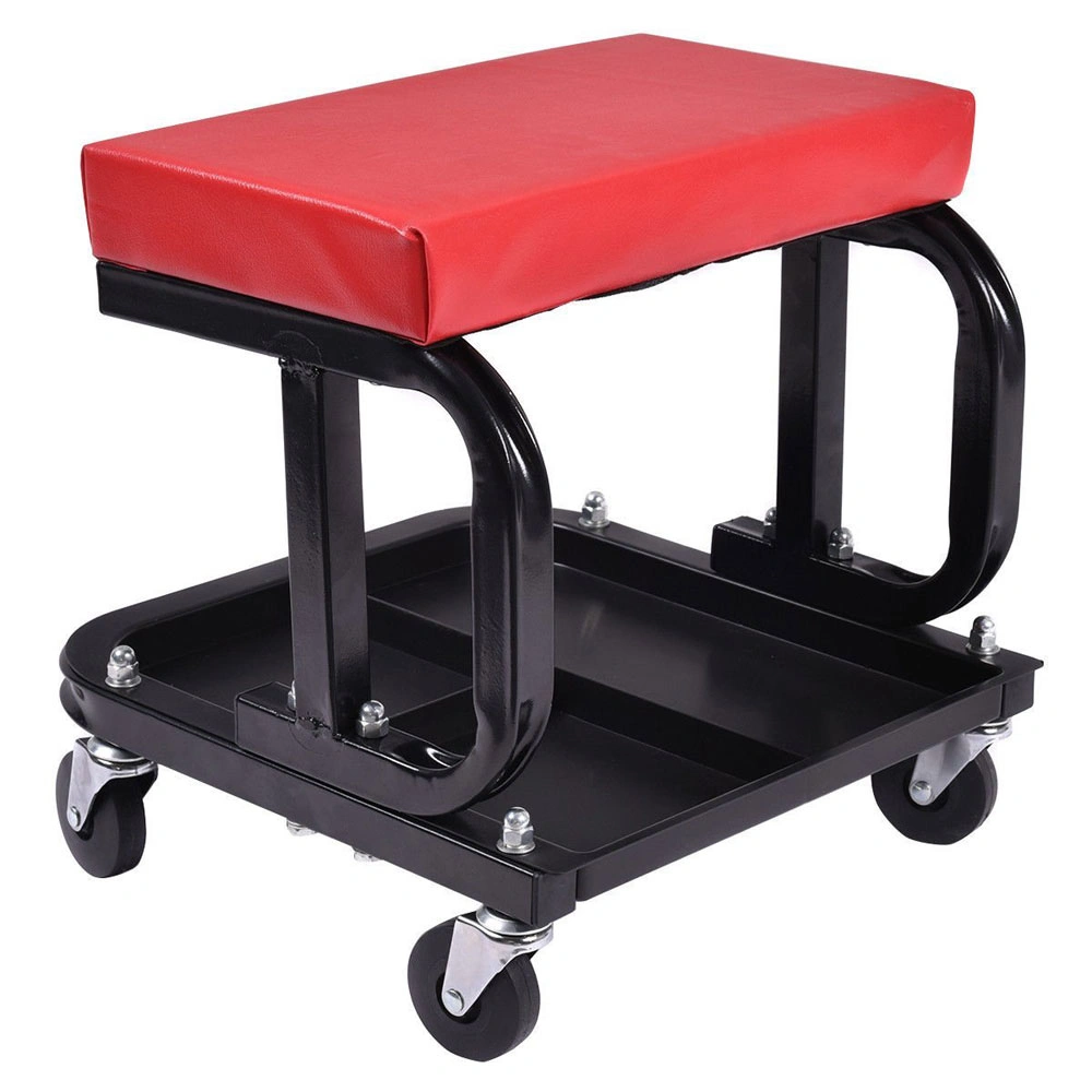 U-Shaped Rolling Creeper Seat Red & Black view 2