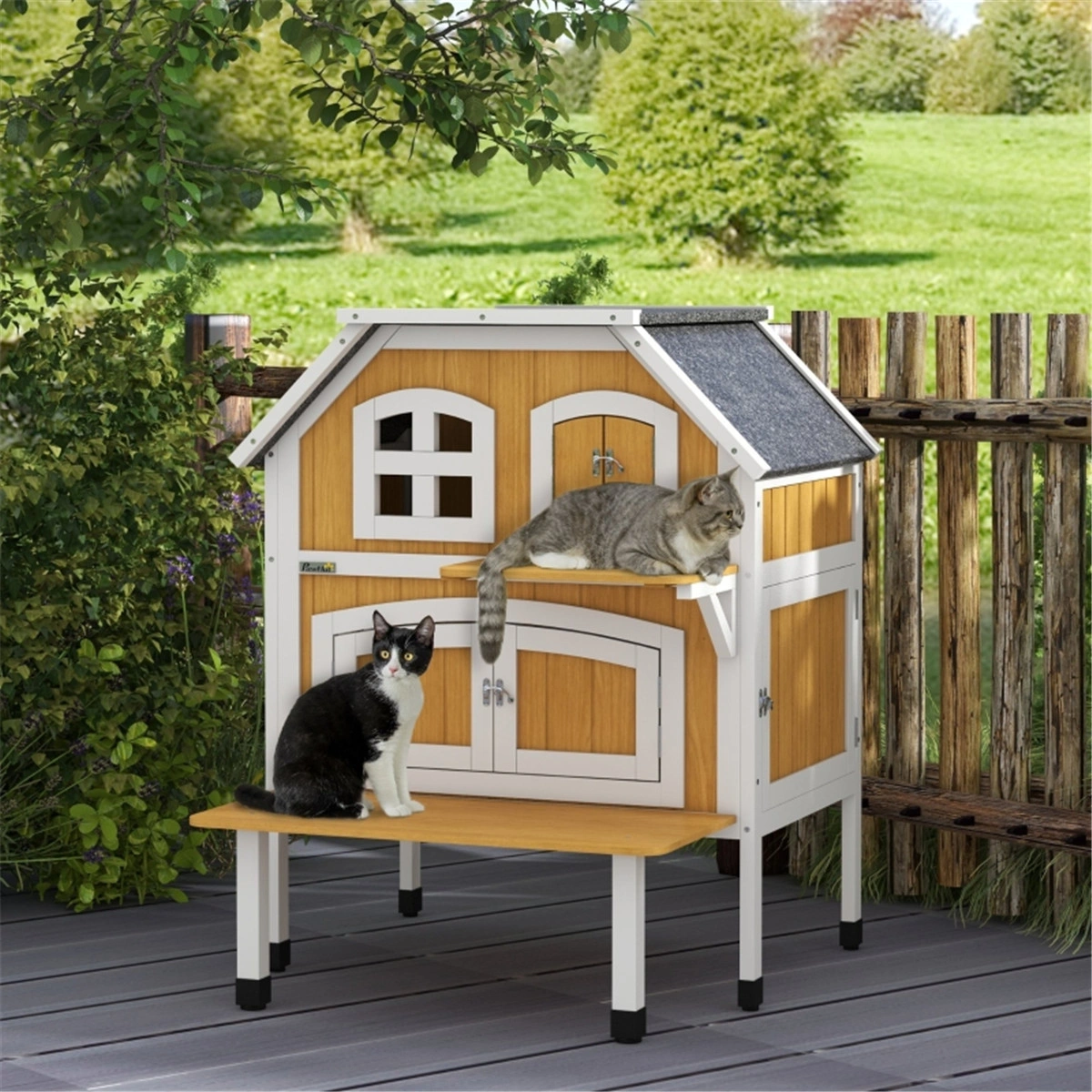 Cozy Cat House Cave with Removable Memory Foam Mattress, Washable Pet Bed for Indoor Cats Kittens Small Dogs
