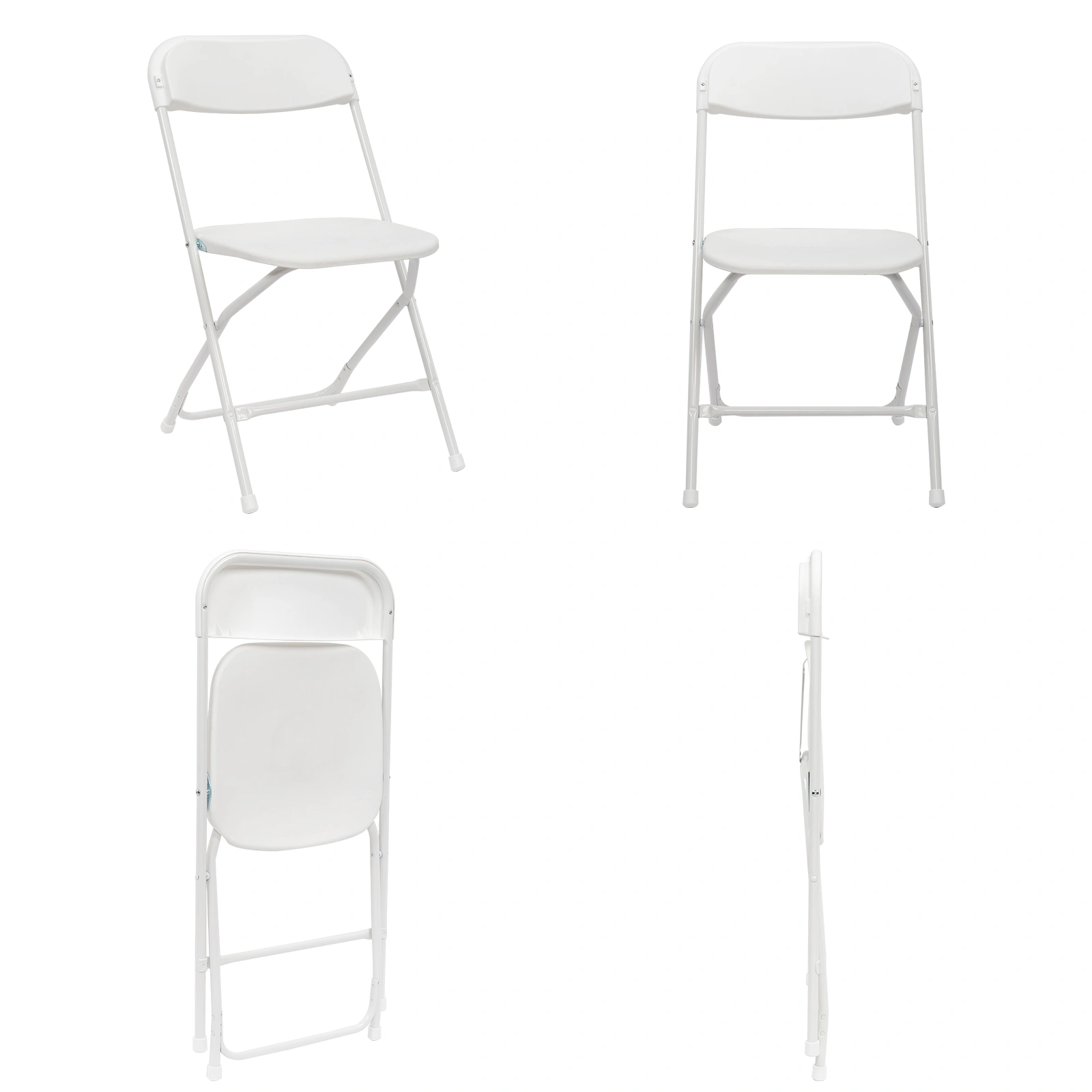 10pcs Injection Molding Classic Garden Plastic Folding Chair White view 30