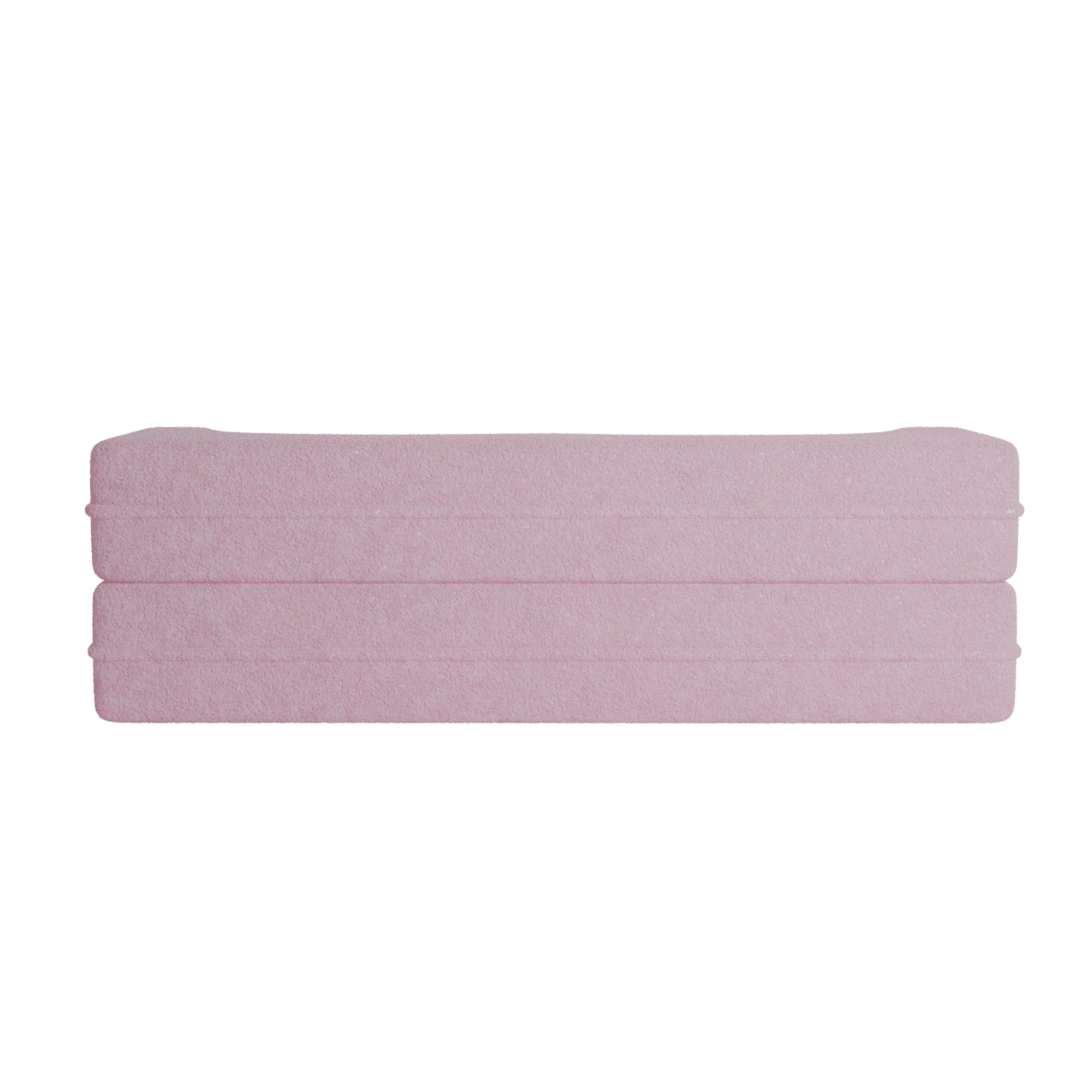 Modern Pink Floor Sofa Bed, Convertible Sherpa Fleece with 2 Pillows, 15" Full Size Folding Mattress, No Assembly, Living Room Playroom view 16