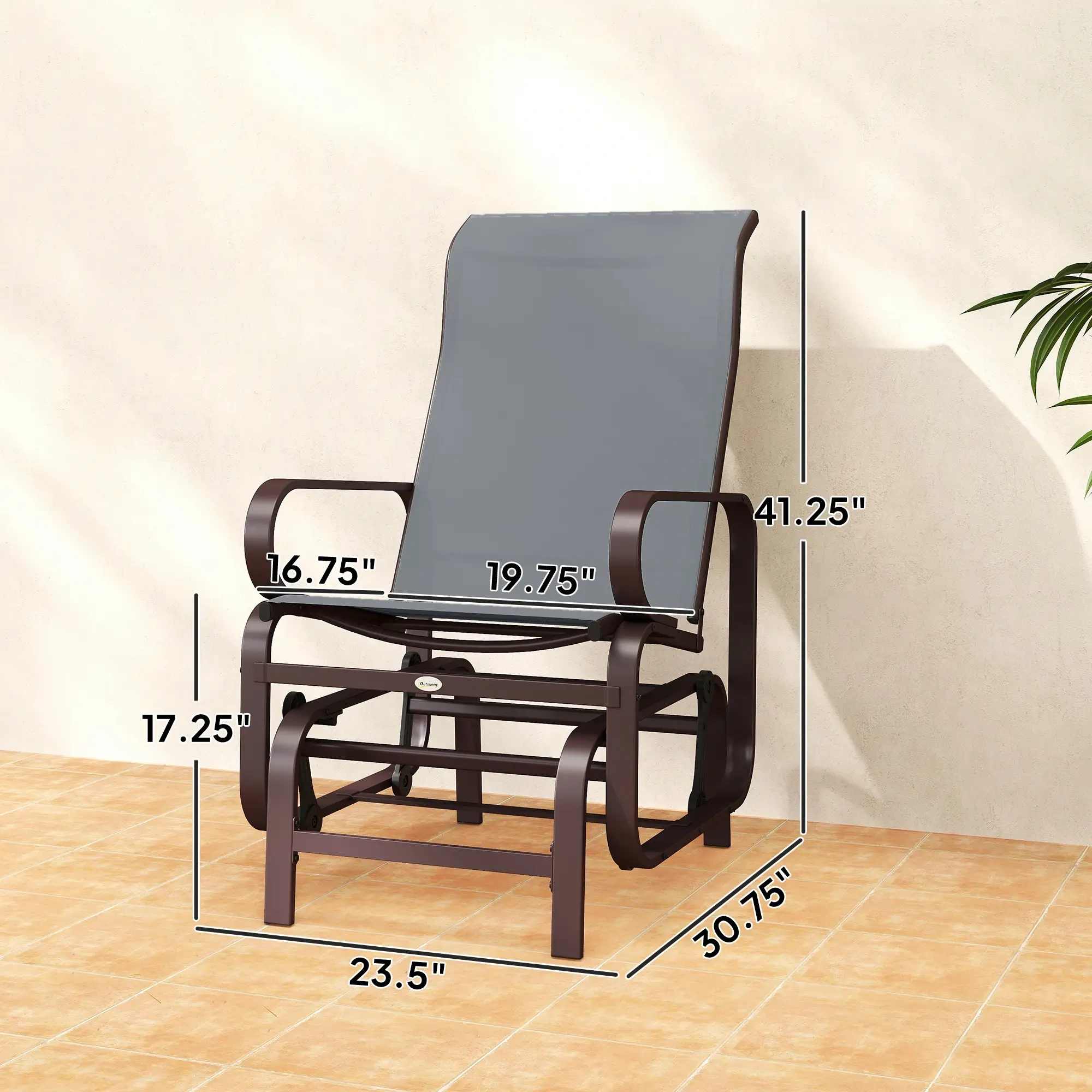 Gliding Lounger Chair Set of 2 view 6