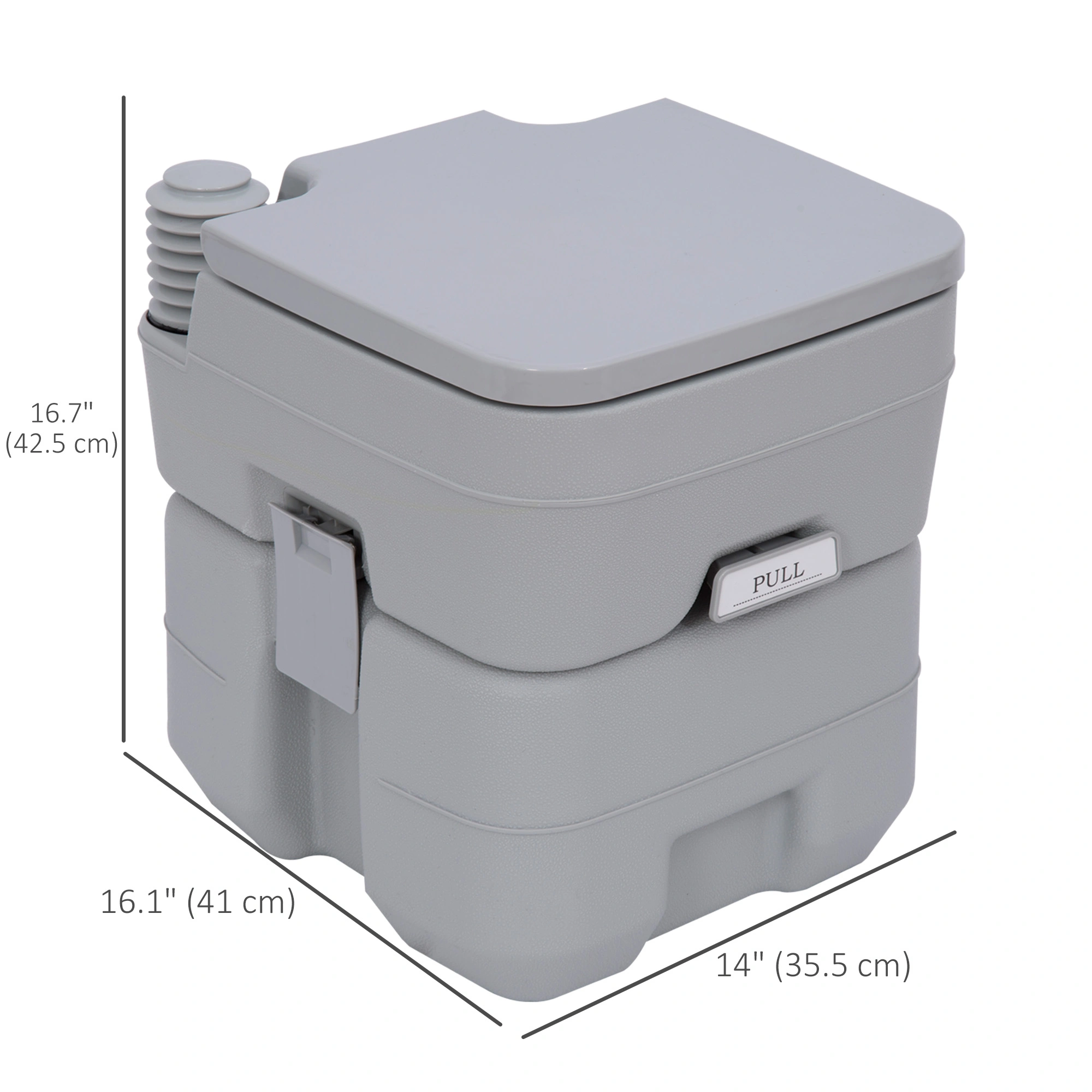 Portable Toilet for Camping Travel Portable Toilet with Bucket Seal Lid Outdoor Hiking view 2