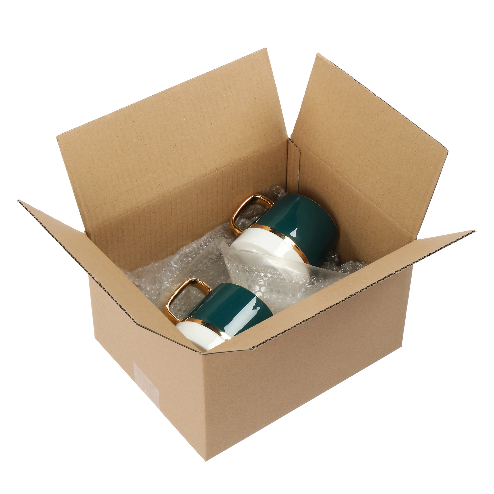 50pcs Corrugated Cardboard Boxes 10x8x6 Inch Kraft Color 3mm Thick Shipping Mailer Boxes 25.4x20.3x15.2cm view 15