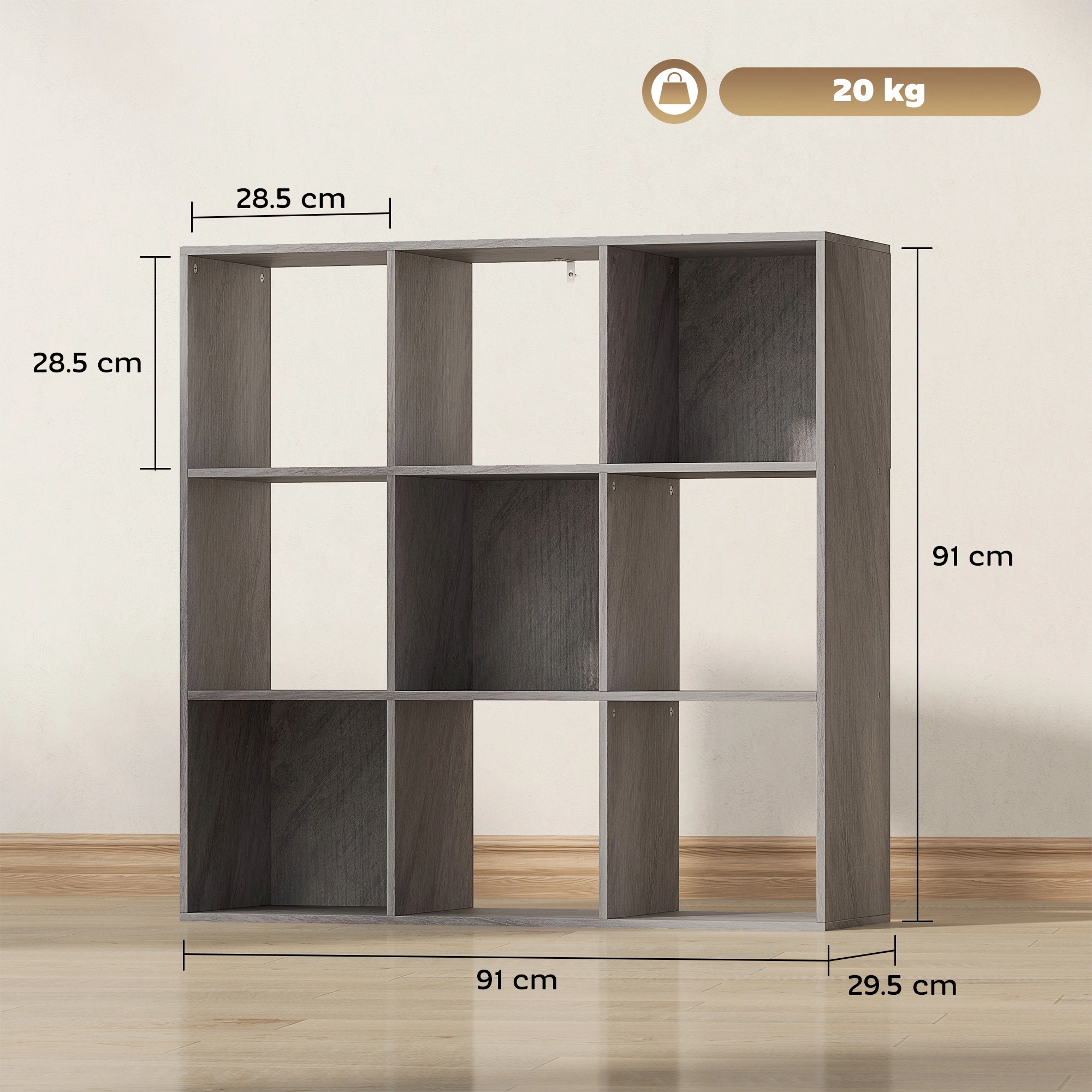 Modern Shelf Bookstorage Cabinet - 3-Door Display Cabinet with Adjustable Shelves for Living Room Bedroom view 4