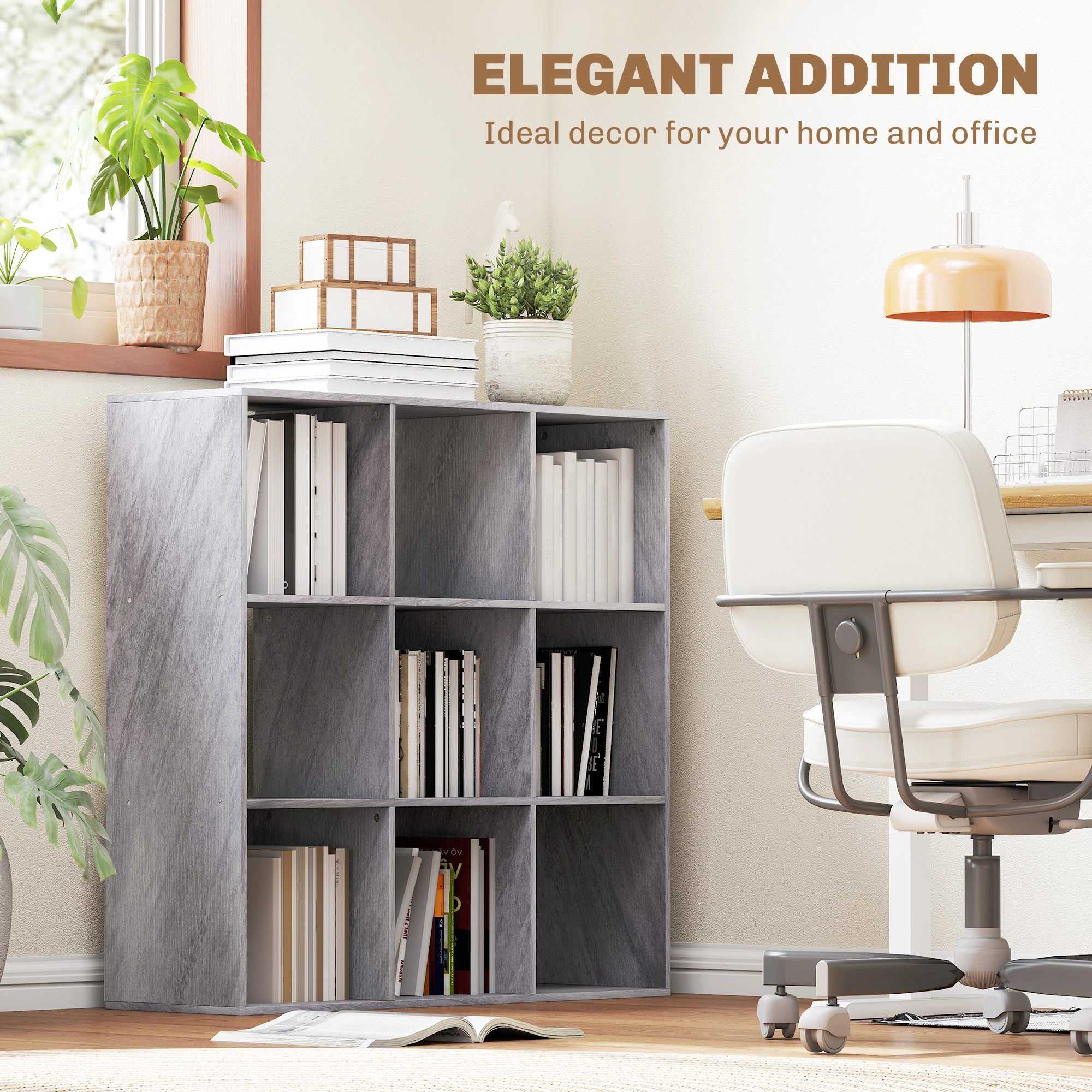 Modern Shelf Bookstorage Cabinet - 3-Door Display Cabinet with Adjustable Shelves for Living Room Bedroom view 5