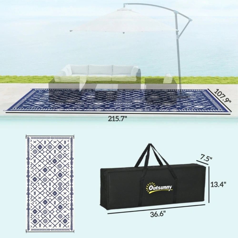 Reversible Outdoor Rug( Amazon Shipping)(Prohibited by WalMart) view 3