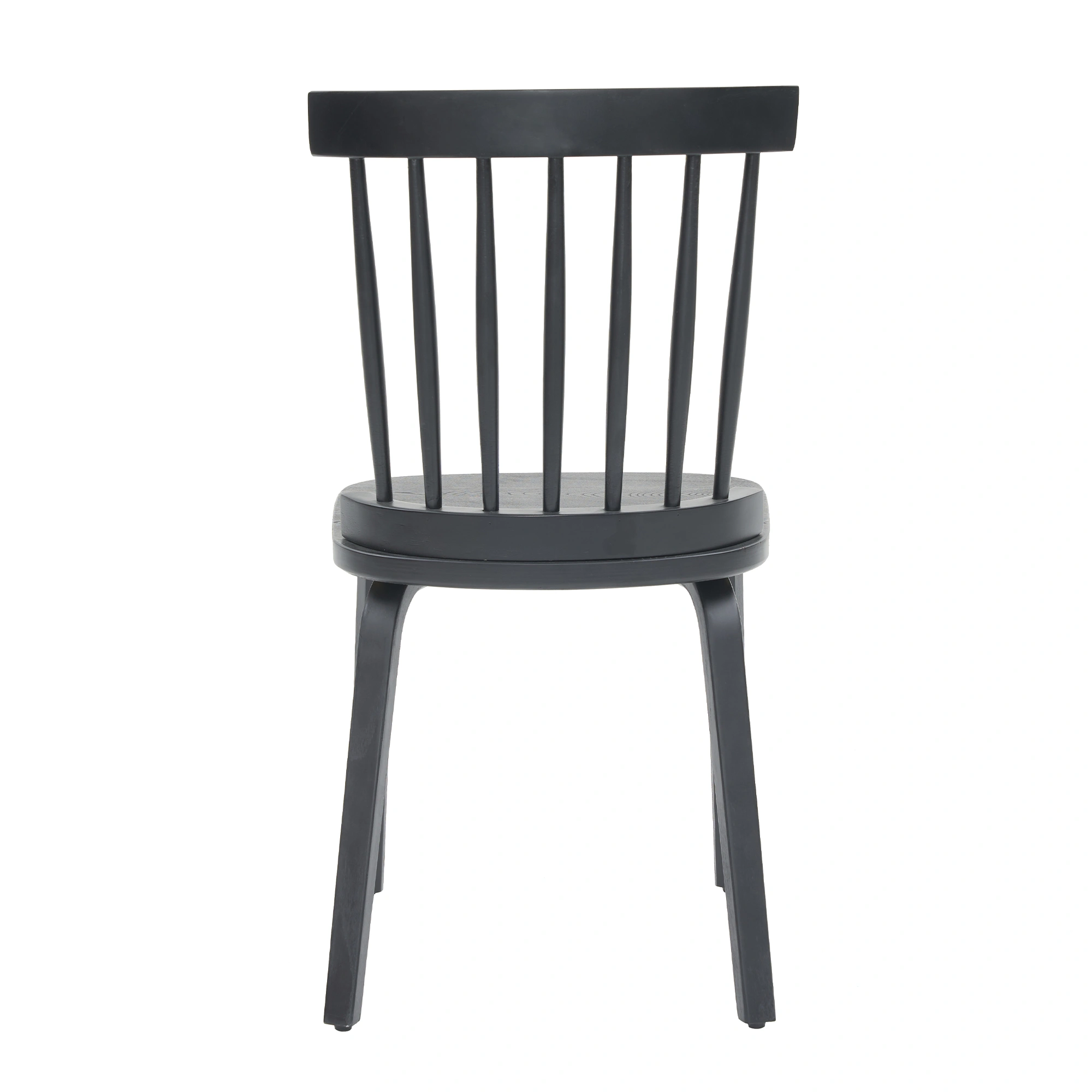 Windsor Dining Chairs Set of 4,Wood Farmhouse Spindle Back, Widen Seat, Mid-Century Modern French Country Style, for Living Room Restaurant, Black view 7
