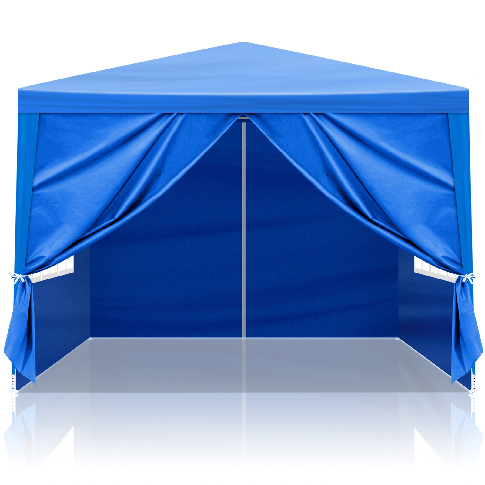 10'x10' Gazebo Waterproof Outdoor Canopy Patio Tent Party Tent for Wedding BBQ Cater, Blue view 5